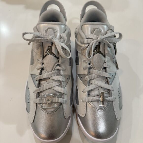 Nike Air Jordan 6 Low G NRG Shoes Metallic Silver Gift FD6719-001 M7.5 / W9